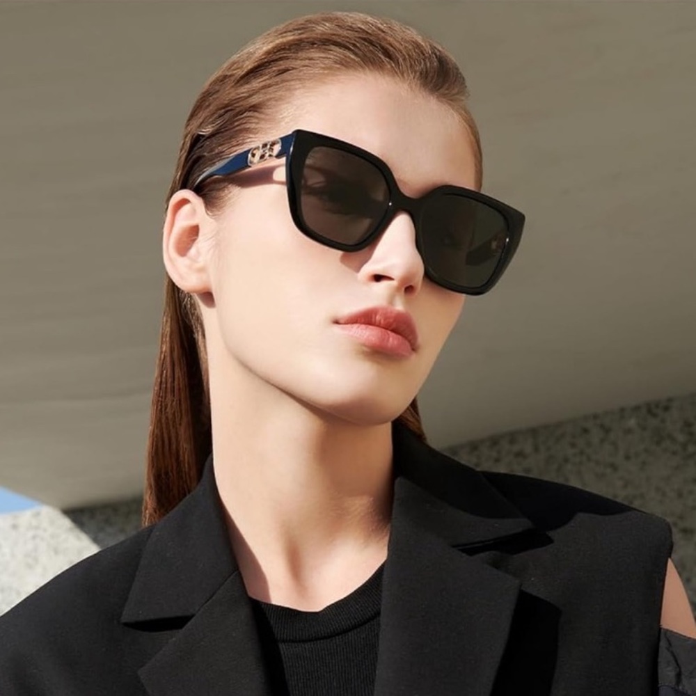 NWT Bolan Oversized Polarized Black Sunglasses - Picture 2 of 16